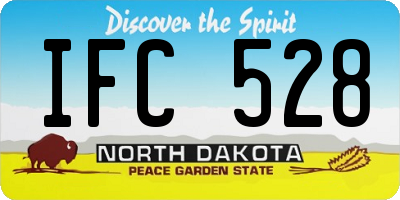 ND license plate IFC528