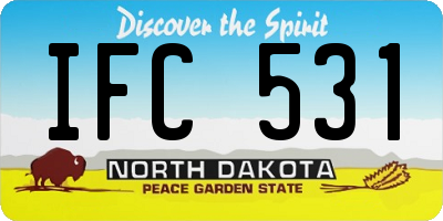 ND license plate IFC531