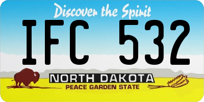 ND license plate IFC532