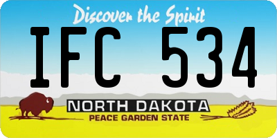 ND license plate IFC534