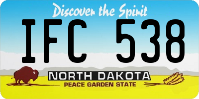 ND license plate IFC538