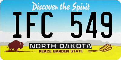 ND license plate IFC549
