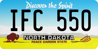 ND license plate IFC550
