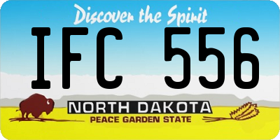 ND license plate IFC556