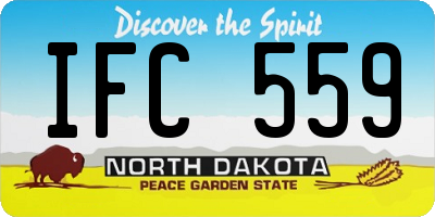 ND license plate IFC559