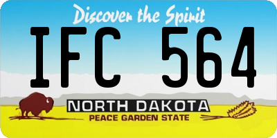 ND license plate IFC564