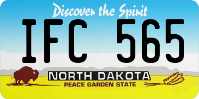 ND license plate IFC565