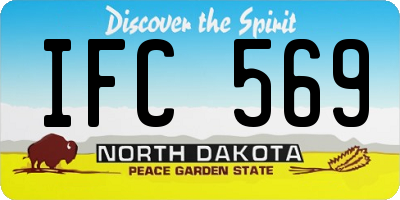 ND license plate IFC569