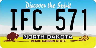 ND license plate IFC571