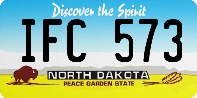 ND license plate IFC573