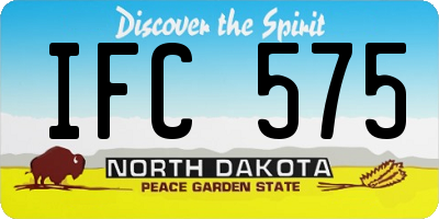 ND license plate IFC575