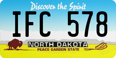 ND license plate IFC578