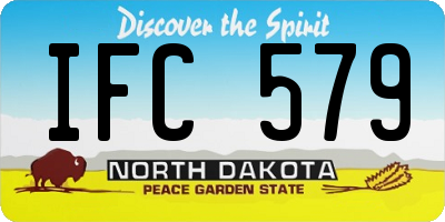 ND license plate IFC579