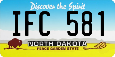 ND license plate IFC581