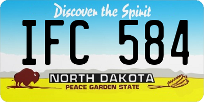 ND license plate IFC584