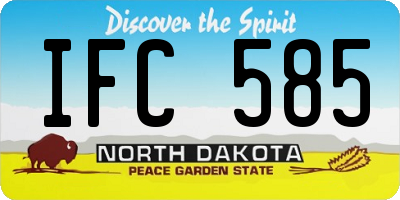 ND license plate IFC585