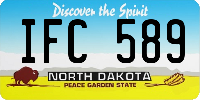 ND license plate IFC589