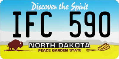 ND license plate IFC590