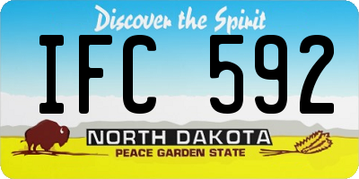 ND license plate IFC592