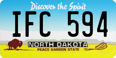 ND license plate IFC594