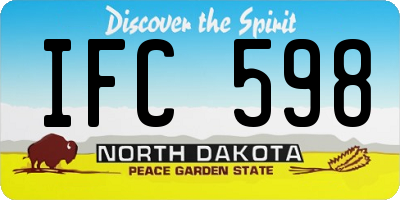 ND license plate IFC598