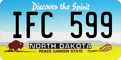 ND license plate IFC599