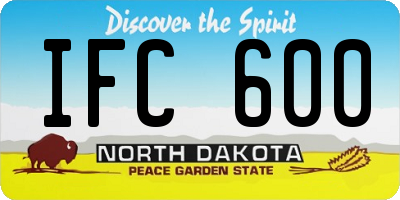 ND license plate IFC600
