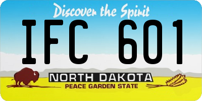 ND license plate IFC601