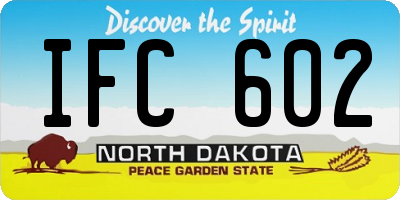 ND license plate IFC602