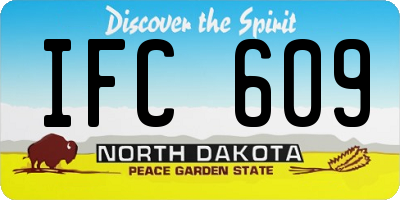 ND license plate IFC609