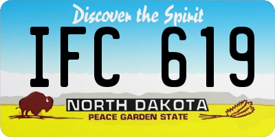 ND license plate IFC619