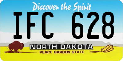 ND license plate IFC628