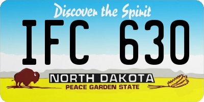 ND license plate IFC630