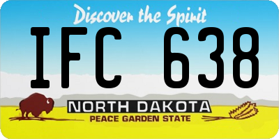 ND license plate IFC638