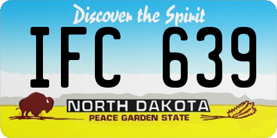 ND license plate IFC639