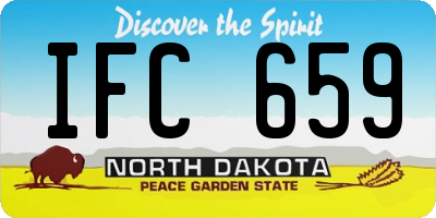 ND license plate IFC659