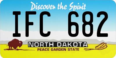 ND license plate IFC682