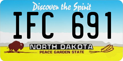ND license plate IFC691