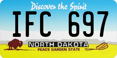 ND license plate IFC697