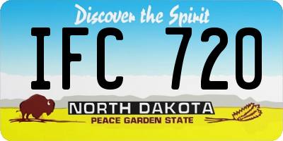 ND license plate IFC720