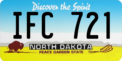 ND license plate IFC721