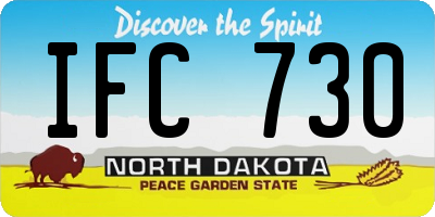 ND license plate IFC730