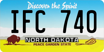 ND license plate IFC740