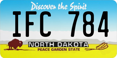 ND license plate IFC784