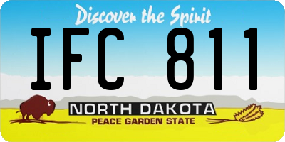ND license plate IFC811