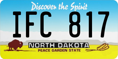 ND license plate IFC817