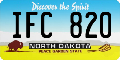 ND license plate IFC820