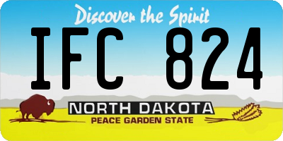 ND license plate IFC824