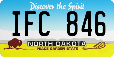 ND license plate IFC846