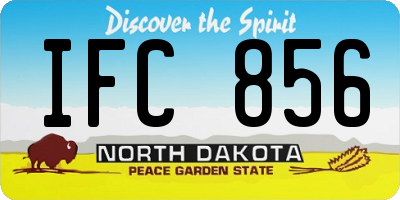 ND license plate IFC856